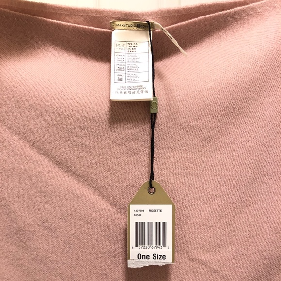 NWT Blush Wool Cape by MAX STUDIO - Picture 5 of 5